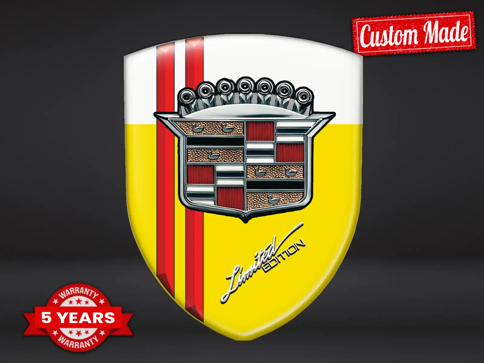 Cadillac Wasserfester Kleber Robust Puristisch Drift-Optik